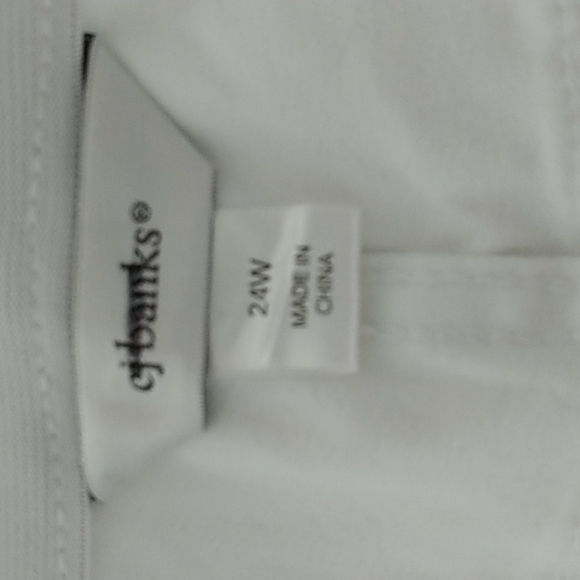 C.J.Banks White Barely Boot Stretch Jeans Plus Size 24W - Picture 4 of 10